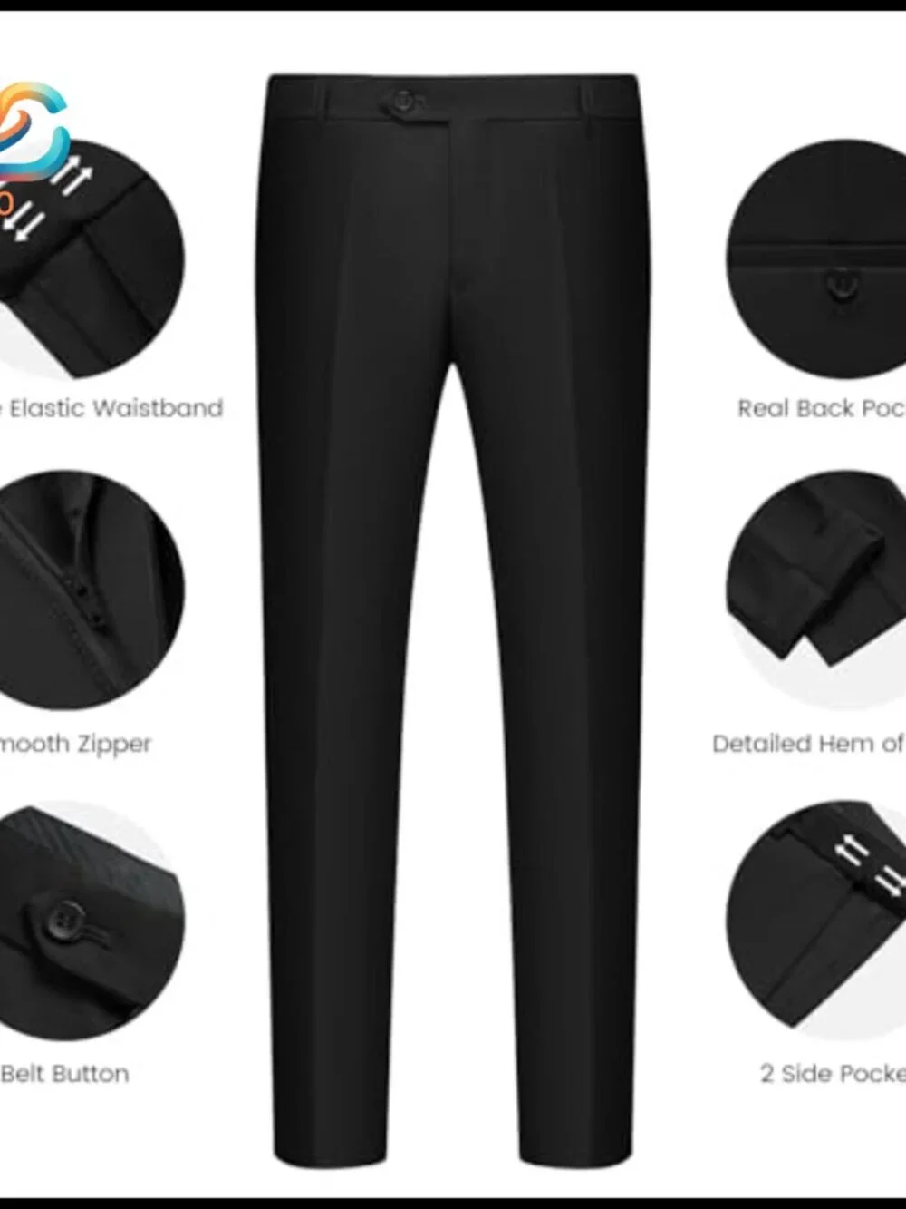 Men's Slim Fit 3-Piece Suit Blazer Vest Pant Business Wedding Party